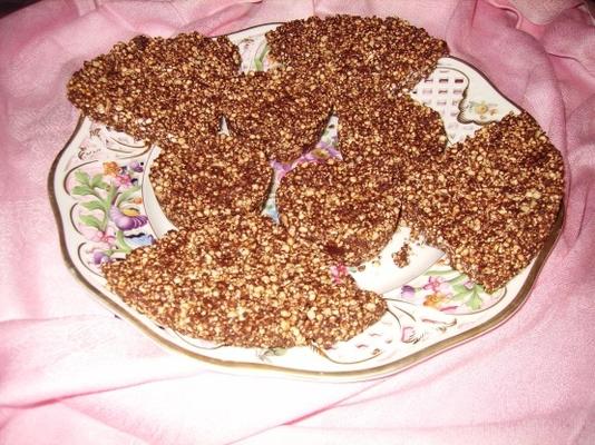 pecan chocolate chip rice crispy squares