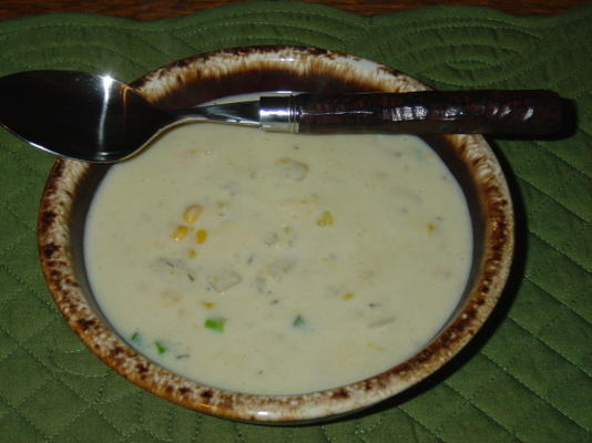 eenvoudige corn clam chowder (minder vet)