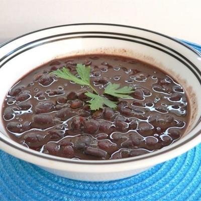 pittige slow bean black bean soep
