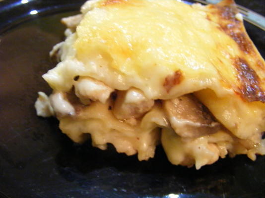 lasagne voor kip en champignons