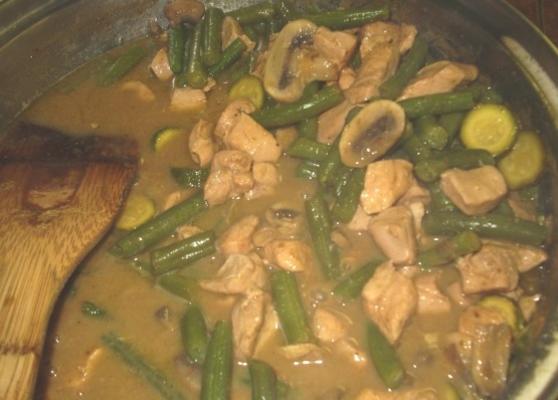 Thaise vegetarische groene curry
