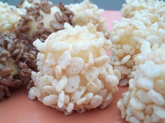 karamel ondergedompelde marshmallow krispies