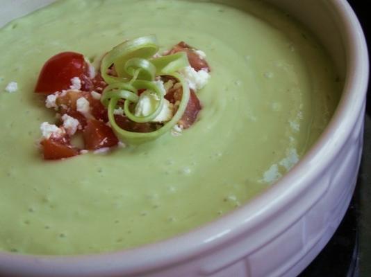 geen kok avocado bisque (rachael ray)