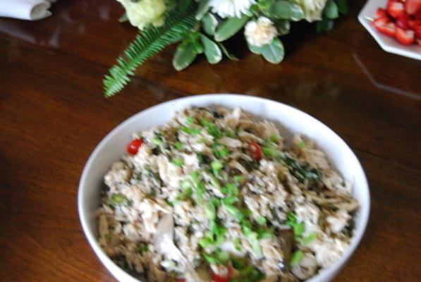 kip en wilde rijstsalade