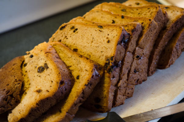 bananennoot rozijnenbrood voor abm