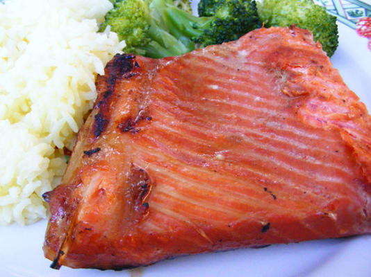 Chinese gebarbequeerde zalm