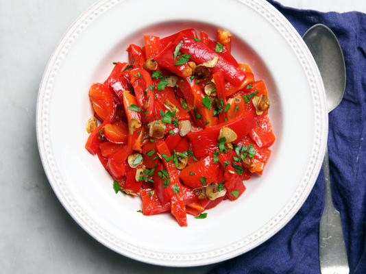 geroosterde rode paprika met sherry azijn