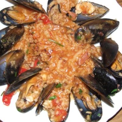 gekruide zeevruchtenjambalaya