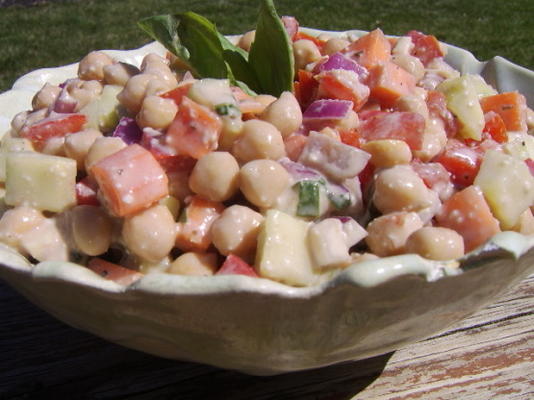 super makkelijke kikkererwtensalade
