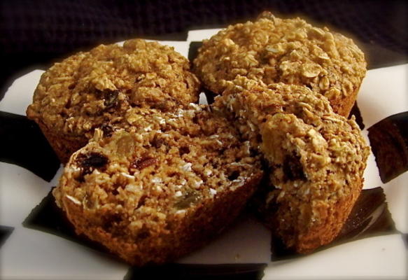 gezonde w.w havermout rozijn muffins