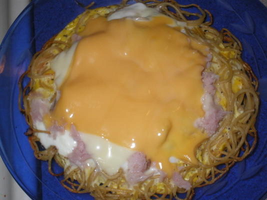 pasta omelet