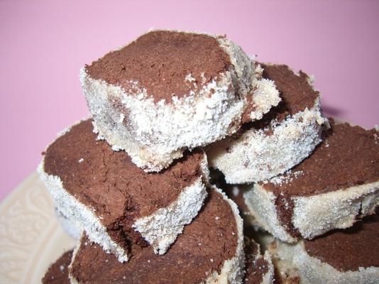 chocolade koekjes met suiker korst