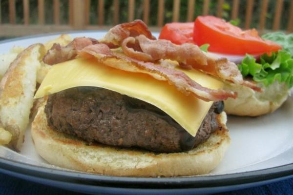 Amerikaans bbq-bacon cheeseburgers