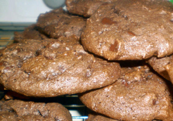 cheater's chocolate chocolate chip cookies