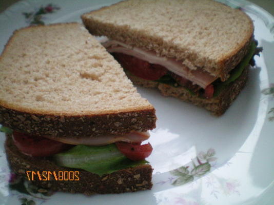 lunch vlees sandwich menu (lite-bleu)