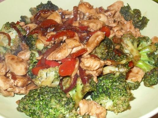 roerbak kip en broccoli