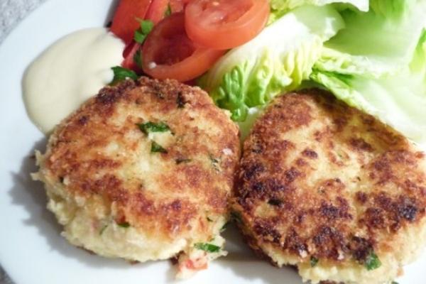 De pittige crabcakes van froggie