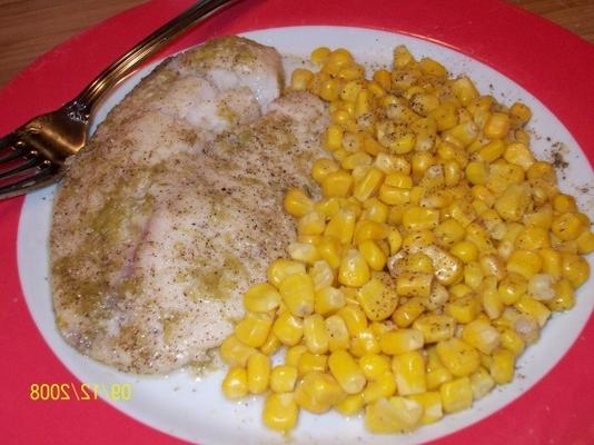 gebakken tilapia met knoflook en limoen