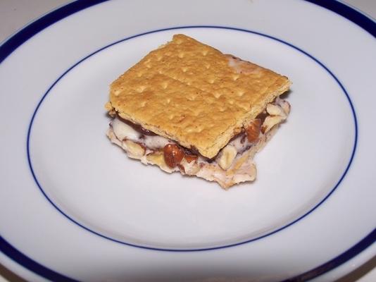 chocolade-hazelnoot ijs broodjes
