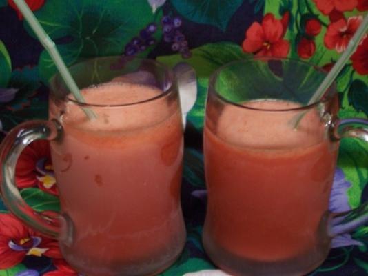 strawberry-rum slush