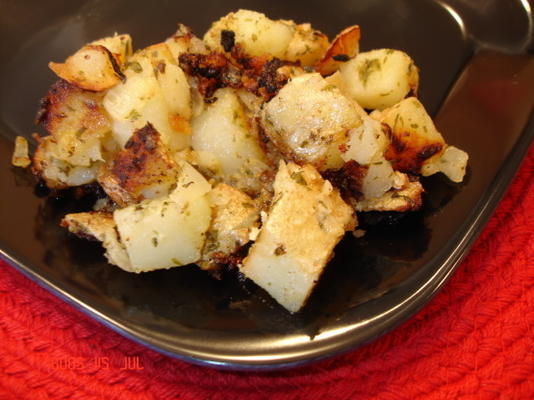 dijon Crusted grilled potatoes