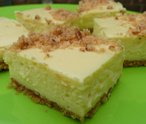 citroenachtige cheesecake bars
