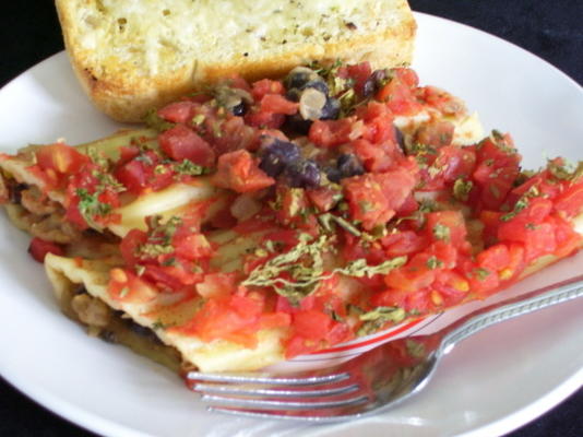 manicotti in zuidwestelijke stijl - vegetarisch