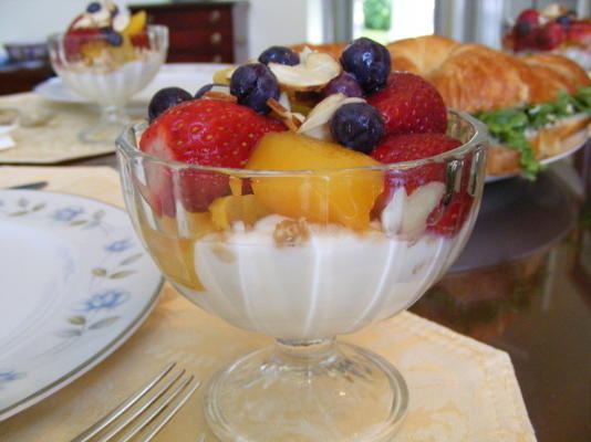 fruityoghurtcompote of parfait