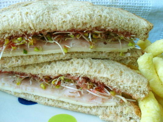 gemakkelijk knapperige gezonde sandwich
