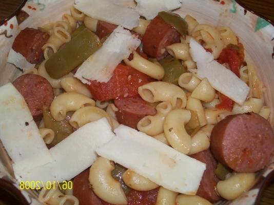 Italiaanse boon en worst pasta