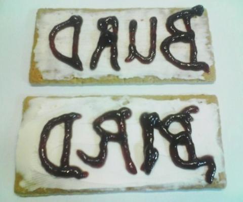 Graham cracker letters