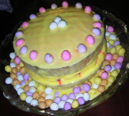 framboos en citroen lente / Pasen cake