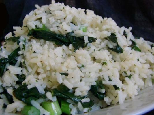 snelle, groene rijst