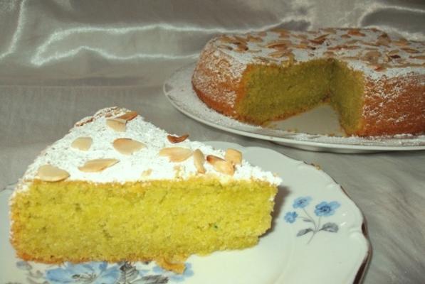 pandan zachte chiffon cake - Aziatische screwpine cake.