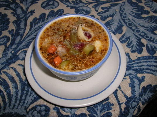 jessica is echt een goede minestrone soep