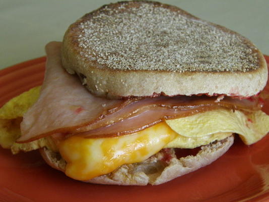 chagrijnig eiersandwich