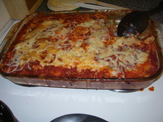 overgemaakte lasagne