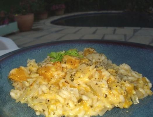 honing pompoen risotto