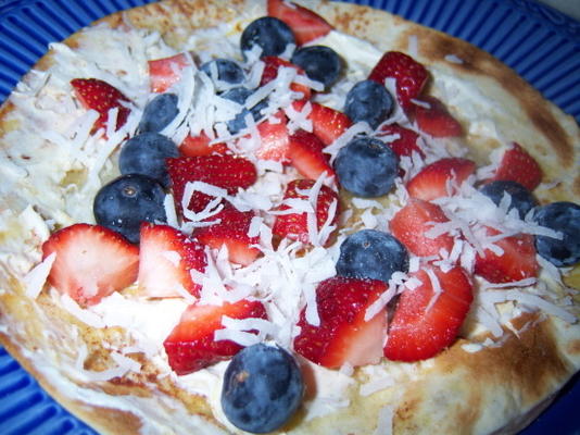 magere bosbessen tortilla pizza (4 punten)