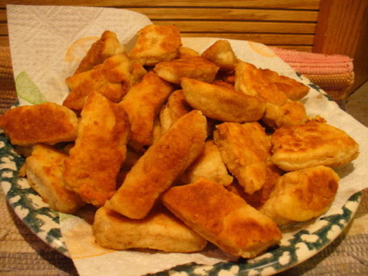 rhea's vingers van westers brood met honing, citroen, dipsaus