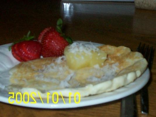 ananas kokosnoot pannenkoeken