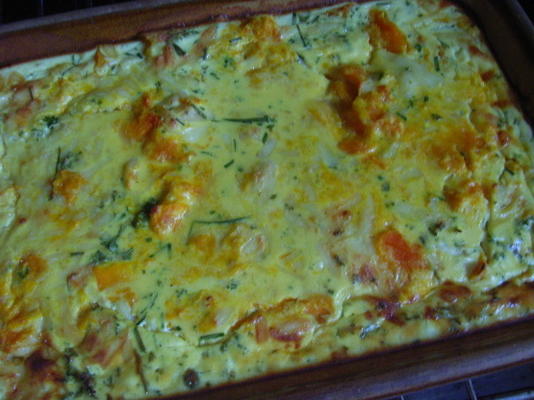 pompoen en bieslookfrittata