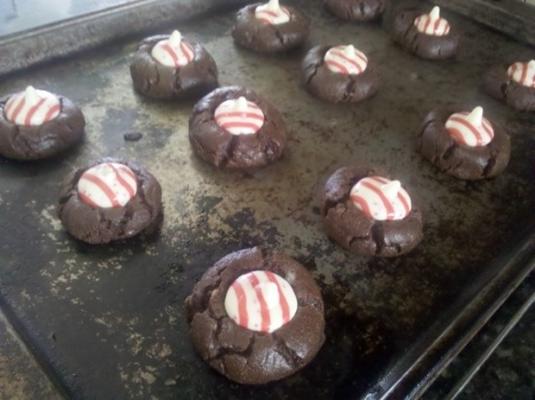 chocolade fudge kiss cookies (cookie mix)