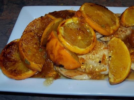 island girl orange grilled chicken paillards / cutlets