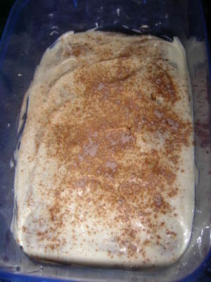 lichte en hemelse tiramisu