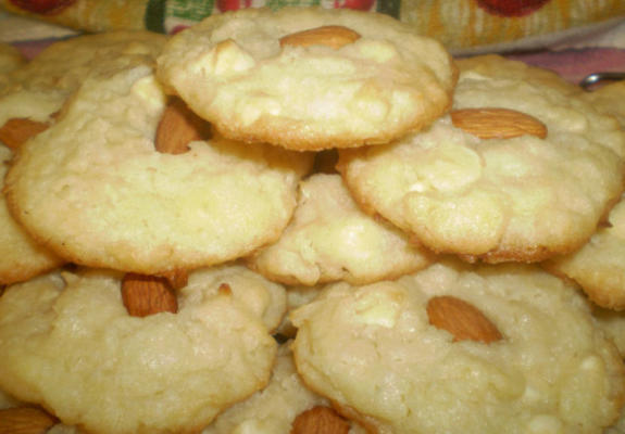 witte chocolade bitterkoekjes