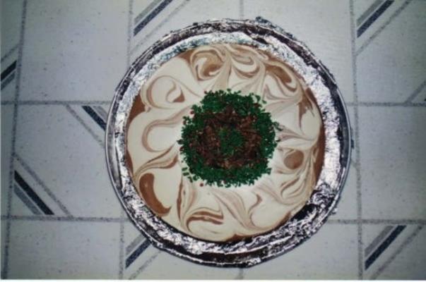 niet-gebakken chocolademararetto-cheesecake