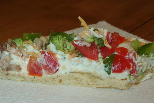 veggie pizza squares (makeover - light)