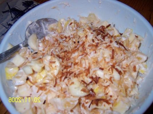 verfrissende kokos fruitsalade