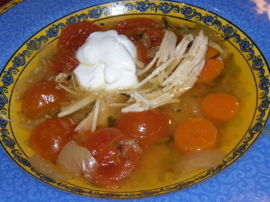 yucatan - stijl kip en groentesoep